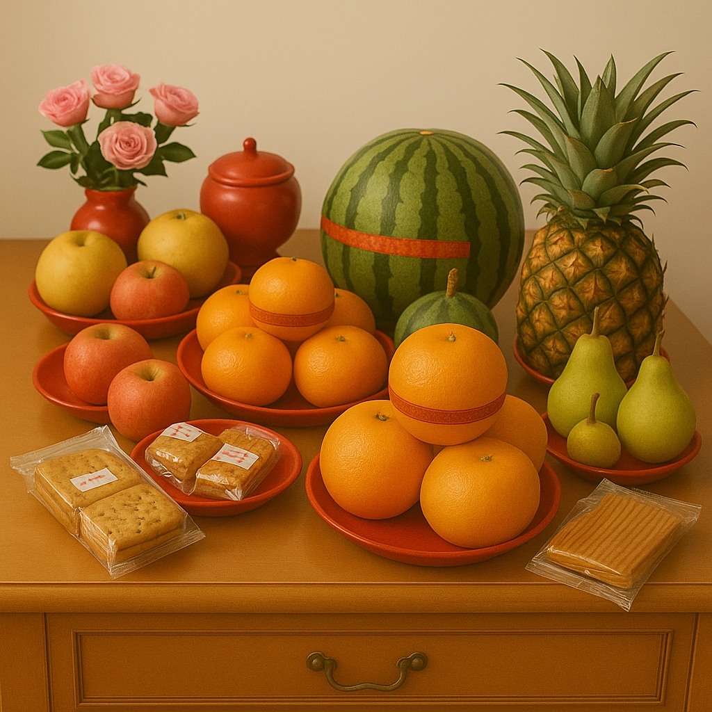 拜拜供品，供品送人，ㄍㄨㄥㄆ