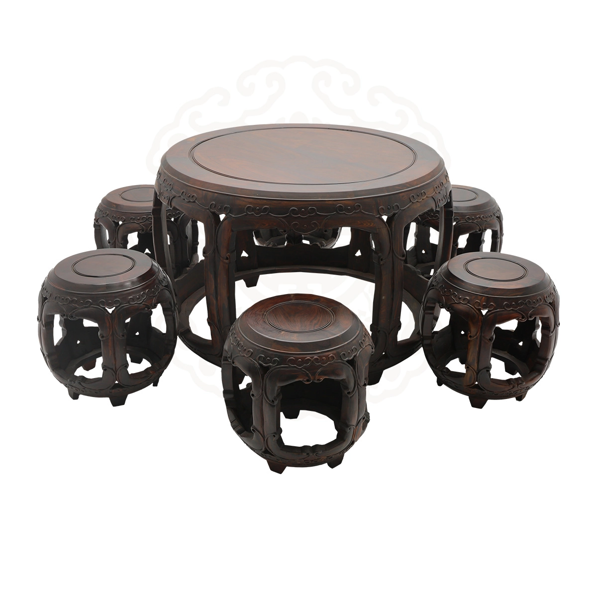 紅酸枝木,鼓椅,矮桌