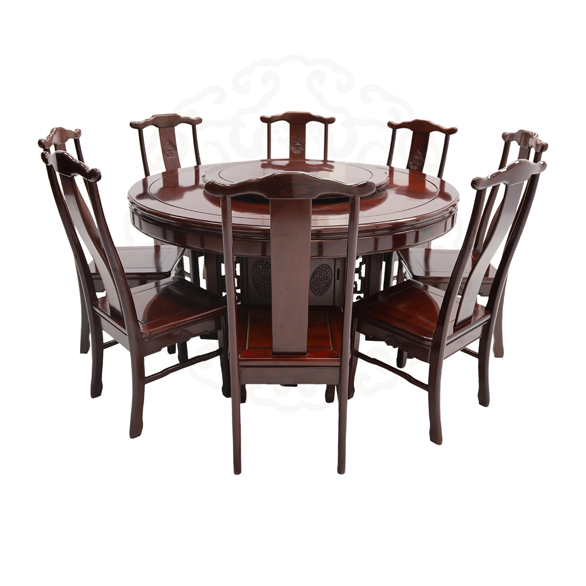 紅檀,餐桌椅,圓桌
